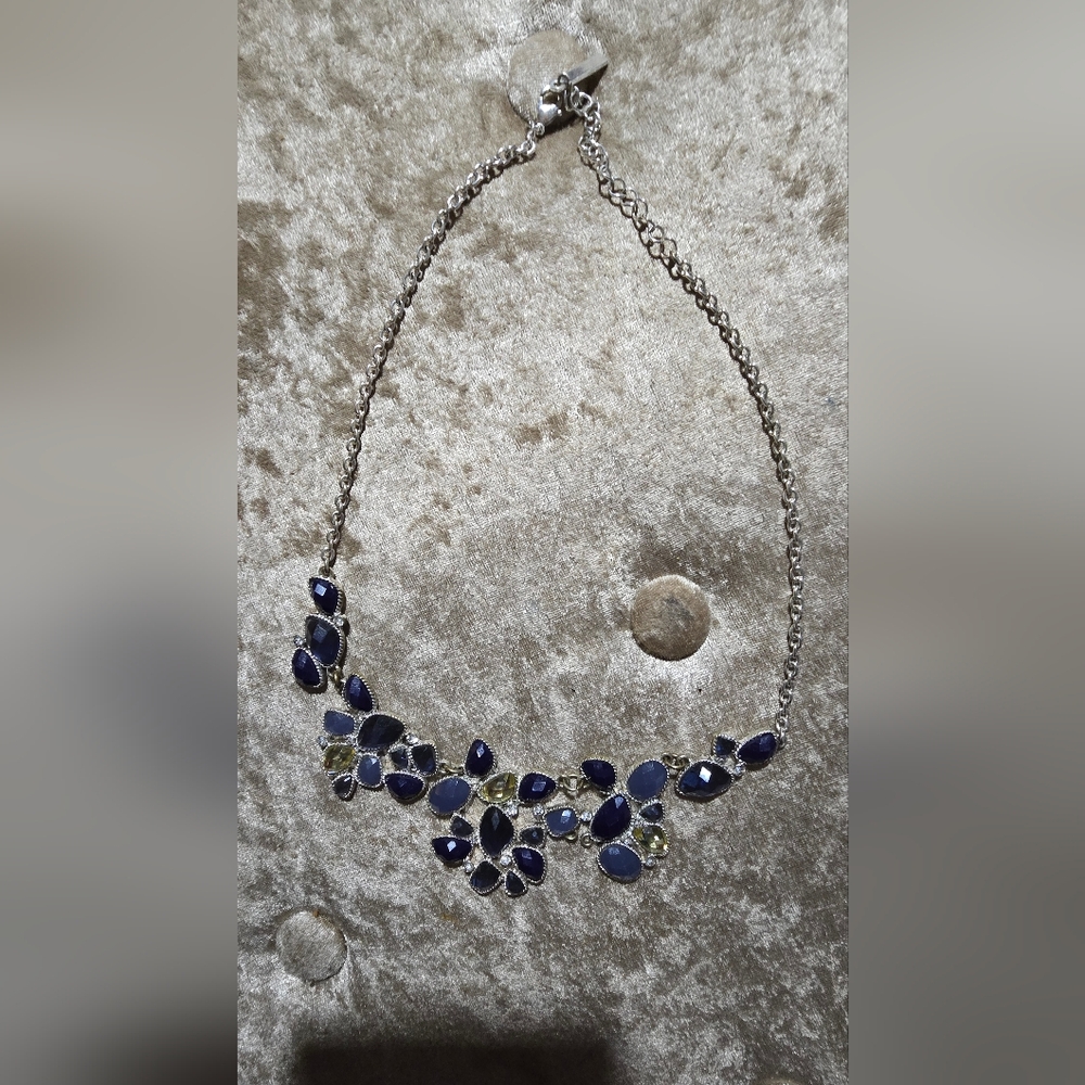 Dynamite Midnight Blue and Silver Necklace